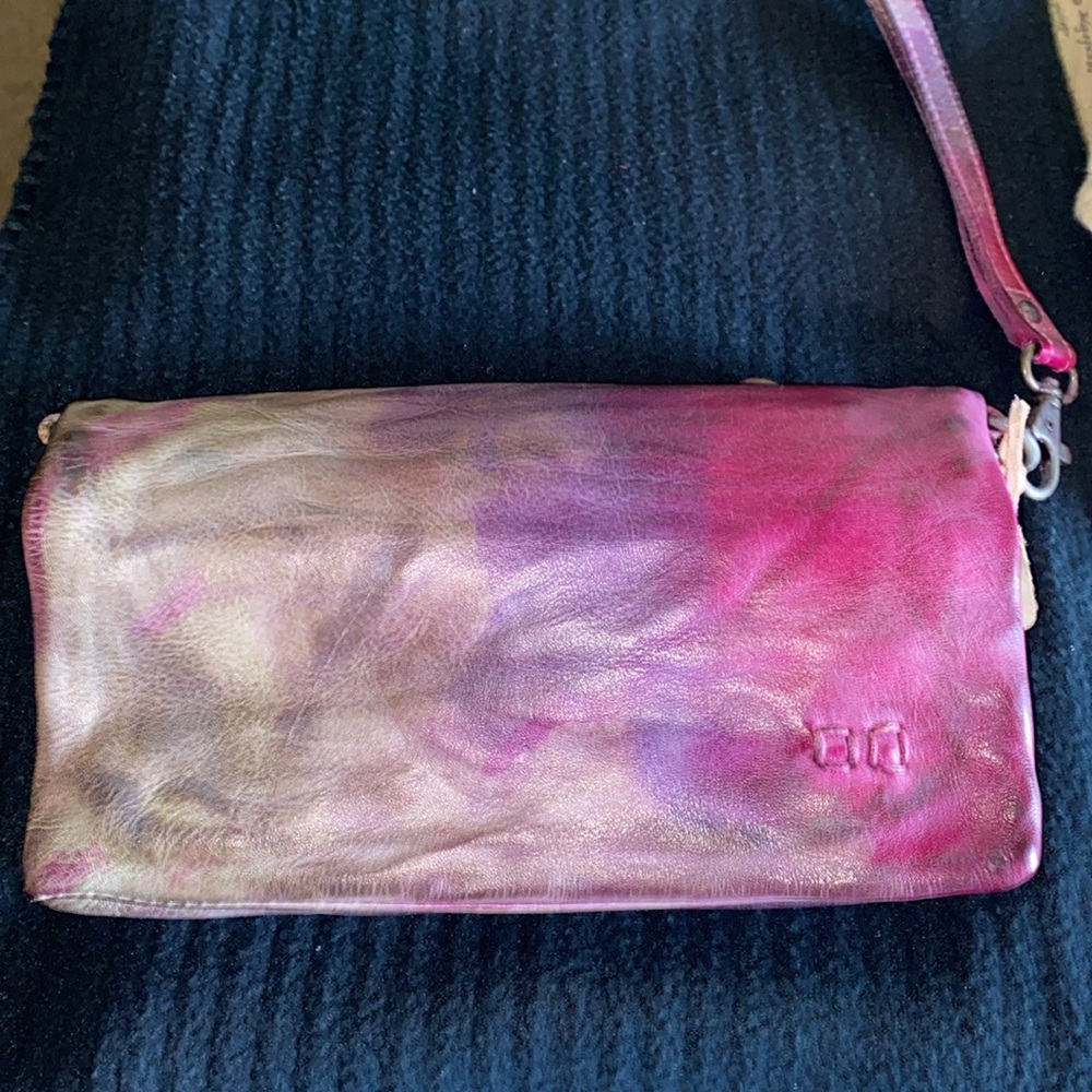 Bed Stu spring meadow tye dye wristlet or cross body. Great for quick trips. New